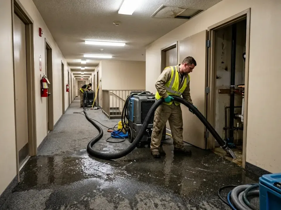 multi-unit-apartment-hallway-f-005 — frequently asked questions, Emergency Burst Pipe Water Extraction & Removal in Tyro, NC
